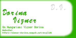 dorina vizner business card